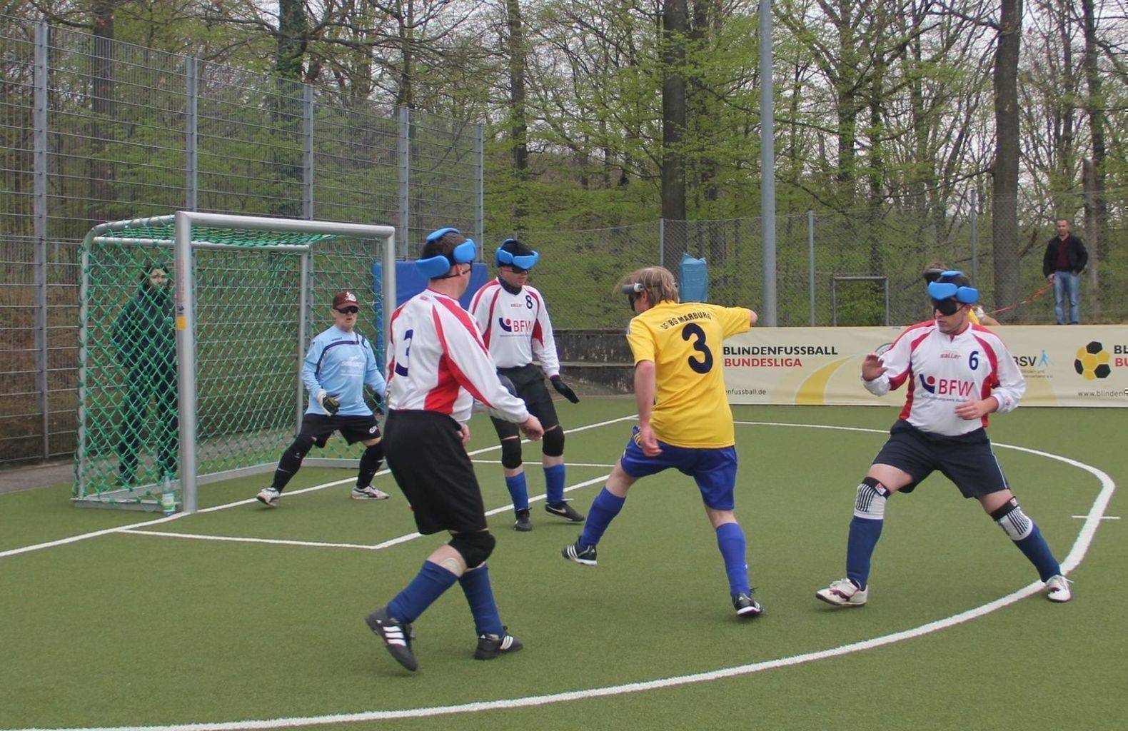 Spielszene des BFW&VSV Würzburg gegen die SF Marburg
