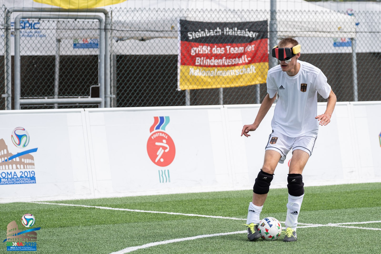 Rasmus Narjes, hier im Spiel gegen Griechenland, verpasst mit dem DBS-Team das Halbfinale. Foto: Simone Forzan, FISPIC