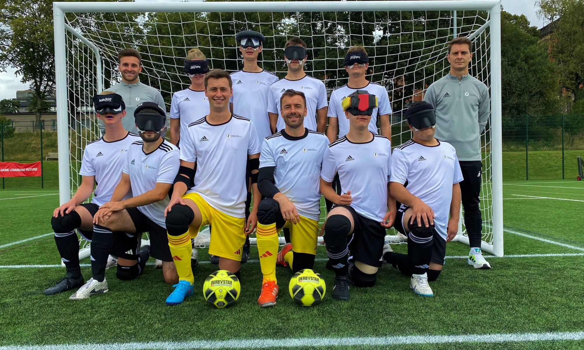 teamfoto deutsche blindenfußball-nationalmannschaft. Foto: Jonas Bargmann